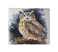 LDTVSFZQ Owl Full Print Wallet, Double Fold Credit Card Wallet Change Wallet Card Case Money Organizer Wallet Cash Wallet with Smooth Zipper for Women Ladies Women, style, One Size