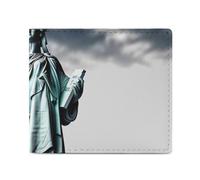 LDTVSFZQ Statue of Liberty Full Print Wallet, Double Fold Credit Card Wallet Change Wallet Card Case Money Organizer Wallet Cash Wallet with Smooth Zipper for Women Ladies Women, style, One Size