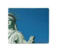 LDTVSFZQ Statue of Liberty Full Print Wallet, Double Fold Credit Card Wallet Change Wallet Card Case Money Organizer Wallet Cash Wallet with Smooth Zipper for Women Ladies Women, style, One Size