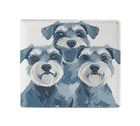 LDTVSFZQ Three Small Dogs Full Print Wallet, Double Fold Credit Card Wallet Change Wallet Card Case Money Organizer Wallet Cash Wallet with Smooth Zipper for Women Ladies Women, style, One Size