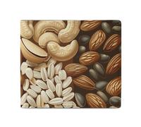 LDTVSFZQ Various Nut Patterns Full Print Wallet, Double Fold Credit Card Wallet Change Wallet Card Case Money Organizer Wallet Cash Wallet with Smooth Zipper for Women Ladies Women, style, One Size
