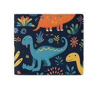 LDTVSFZQ Vibrant Dinosaur Full Print Wallet, Double Fold Credit Card Wallet Change Wallet Card Case Money Organizer Wallet Cash Wallet with Smooth Zipper for Women Ladies Women, style, One Size