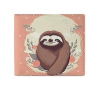 LDTVSFZQ You Are Awesome Sloth Full Print Wallet, Double Fold Credit Card Wallet Change Wallet Card Case Money Organizer Wallet Cash Wallet with Smooth Zipper for Women Ladies Women, style, One Size