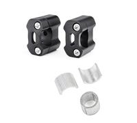 LDUTIU Applicable To 7/8 Inch 1-1/8 Pit Motorbike Off-road Motorcycle Handlebar Clamp Handle Riser Adapter 22mm 28mm Handlebar Risers(Black 22MM)