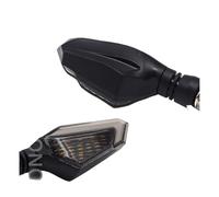 LDUTIU Turning Light 2pcs Motorcycle Turn Light Flashing LED Indicator Daytime Running Lights Brake Taillight(Yellow red)