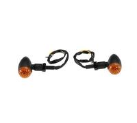 LDUTIU Turning Light For Universal Motorcycle 10mm Hole Turn Light LED Indicators Lamp(2pcs black shell)