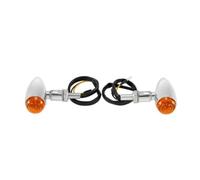 LDUTIU Turning Light For Universal Motorcycle 10mm Hole Turn Light LED Indicators Lamp(2pcs chrome shell)
