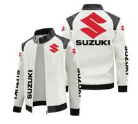 LDWRMHFN Car Clothing, for Suzuki Vitara LY IV-4 Hybrid 2016-2023 Windproof Sweatshirt Bomber Jackets Car Enthusiast Clothing Long Sleeve Zip Coat,XXL-A