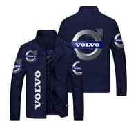 LDWRMHFN Car Clothing, for Volvo V90 Cross Country 2016-2020 Windproof Sweatshirt Bomber Jackets Car Enthusiast Clothing Long Sleeve Zip Coat,XXXL-A