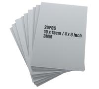 LDXDRU 20 Pack 100 x 150mm Double Sided Soft Lino Polymer Blocks, 3mm Thick