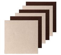 LDXDRU 24 Pack Carpet Tiles Khaki & Brown, 30 x 30cm Peel and Stick Vinyl Flooring Tiles, Self Adhesive Carpet Tiles Sticky Floor Tiles for Office Living Room Bedroom - 12pcs for Each Color