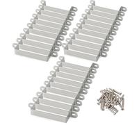 LDXDRU 30 Pack Fence Panel Bracket, Fits 4 x 4 Inch Posts Fence Post Brackets, Metal Anti Rattle Post Clips for Concrete or Wooden Posts