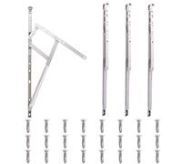 LDXDRU 4 Pack 40cm / 16 Inch Stainless Steel Window Hinges, 13mm 17mm Stack Window Friction Stay, Top Hung Side Hung Window Stays for Window Door