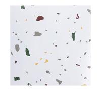 LDXDRU 40 Pack Self Adhesive Floor Tile, 30x30CM White Pattern Floor Tiles