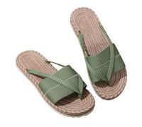 LDXEQIZ Clip-toe Sandals Women's Flat Flip-flops 2026 Summer Thong Sandals Open Toe Slingback Bohemian Slippers Casual Summer Shoes For Pool/beach(Green,4.5 UK)