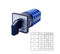 LDXMJZOT 1-4 Positions Universal Change-Over Selector 4-Section LW26-10/4 Multi-Channel Selection Power Combination 10A Rotary Cam Switch