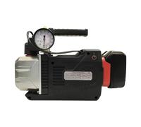 LDXMJZOT 18V DC Brushless Battery Vacuum Pump with Vacuum Gauge and Solenoid Valve Cordless Refrigerant Vacuum Pump 2CFM for R32 R1234YF