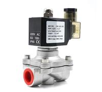 LDXMJZOT AC110V 220V 380V 24V DC12V 24V Normally Closed Solenoid Valve 304 Stainless Steel Water Valve Moisture-Proof Diaphragm(AC110V-80 DEGREE)