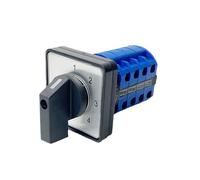 LDXMJZOT Electrical LW26-20/4 Panel Mount 20A 690V 4 Poles 4 Position Control Motor Circuit Changeover Rotary Cam Switch