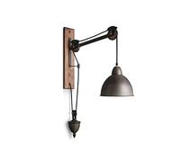 LDXMJZOT European wall light - Nostalgia American Iron Pulley Wall Lamp The Retro Industrial Wind Can Lift The Balcony Of The Living Room With Long Rope Personality Attic Bar Cafe Club La