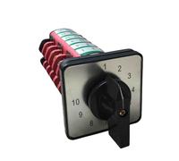 LDXMJZOT KDHC-40/6 * 10 Rotary Cam Switch Ten Position 6 Poles 40A Changeover Selector