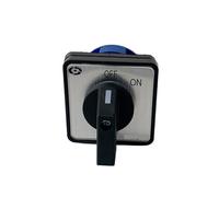 LDXMJZOT LW26-20/1 LW28 YMW26 ON/Off 2-Position 2-Pole 4-Terminal Silver Contact CA-10 440V Ui 690V 20A Rotary Cam Switch(OFF-ON)