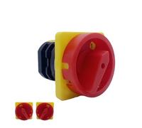 LDXMJZOT Padlock Rotary Cam Switch HZ5-20/4 L03GS Off-ON Silver Contact AC380V 20A Two Poles Machine Tool Motor Control