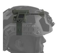 LDZDGD Hands Free Tactical Helmet Light, Flexible Neck Task Lamp with Rail and Edge Mount, Multi Mode LED for Airsoft, Night Games and Outdoor Training(Green)