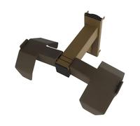 LDZDGD Plate Carrier Wall Mount, Tactical Vest Hanger for MOLLE Chest Rigs, Low-Profile Display Hook & Space-Saving Gear Wall Organizer for Garage or Locker(Brown)