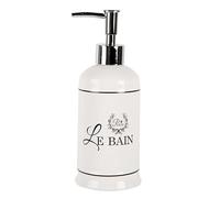 Le Bain Pump Soap Dispenser Holder Black & White Ceramic Bathroom