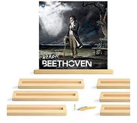 LE-BAND Record Shelves Set of 8 - Vinyl Shelf - Records Display - Record Frame Ledge - Lp Albums Storage Wall Mount - Album Holder Organizer and Stand Vintage Decor - Pine Wood (Natural)
