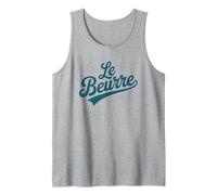 Le Beurre Butter French Word Baking Humor Design Tank Top