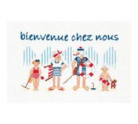 Le Bonheur des Dames counted cross stitch kit "Ready For The Beach", 24x15cm, DI