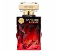 Le Bonheur Sapphire Rouge Eau de Parfum 100ml | Womens Luxury Fragrance Spray, Passion Fruit, Saffron, Rose, Leather, Oud & Vanilla Oriental Fruity Perfume