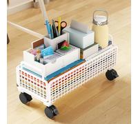 le Boohelf Cart Rolling File with Wheels Multi Tier Sto for School Classroom & Home Slim Rolling Book Trolley with Ample Capaci
