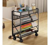 le Boohelf Cart Rolling File with Wheels Slim Sto Trolley for School Classroom & Home Multi Tiered Capaci Book