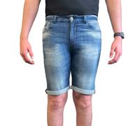 Le Breve Freddy Men's Denim Shorts | Sandals | Denim Blue | UK Size 48