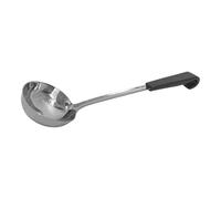Le Buffet 7oz Soup Ladle 36.5cm Stainless Steel Serving with Black Heat-Resistant Handle, Ideal for Catering, Buffet Service, Carvery, Deli & Commercial Kitchen