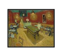 Le café Van Gogh Wall Art Print Poster, Vintage Landscape Painting Wall Art, for Bedroom and Living Room Bathroom Decor 121A (Le café, 8 x 10 inches, Unframed)