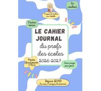 Le cahier-journal du prof des écoles: Postes fractionnés