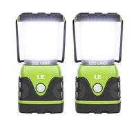 LE Camping Lantern Battery Powered, 1000lm Dimmable Camping Lights, 2-Pack