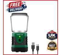 LE Camping Light Rechargeable Lantern 1000lm Dimmable Green USB Power Bank