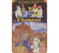 Le chameau blanc Movie Poster Tin Sign Wall Art Sign Vintage Wall Decorations Metal Signs 8x12 Inch