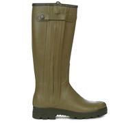 Le Chameau Chasseur Cuir Leather Lined Wellies - 44cm Fit - Green - Size: EU45