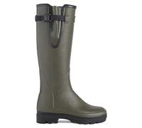 Le Chameau Womens Wellies Vierzon Neoprene Wetsuit Lined Vert Chameau - Waterproof Sprayproof - Upper: Chamolux Rubber