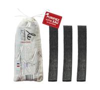 Le Charbon Actif Français - 1 year of filtered water - water filter stick French vegetable charcoal X3-1 coal=1L water - Natural for jug, bottle - Filters tap water - Binchotan alternative
