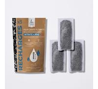 Le charbon actif français Refills for PFAS and Nitrates, Vegetable Activated Carbon and Ion Exchange Resins, 3 Units x 75 g, Compatible with Refillable Cartridges