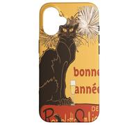 Le Chat Noir Bonne Annee Happy New Year Vector Cut Out Case for iPhone 16