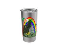Le Chat Noir De La St Patricks Day Fun Stainless Steel Insulated Tumbler