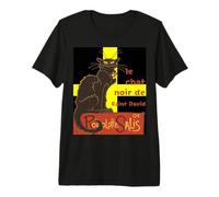 Le Chat Noir De Saint David Vector Art Premium T-Shirt